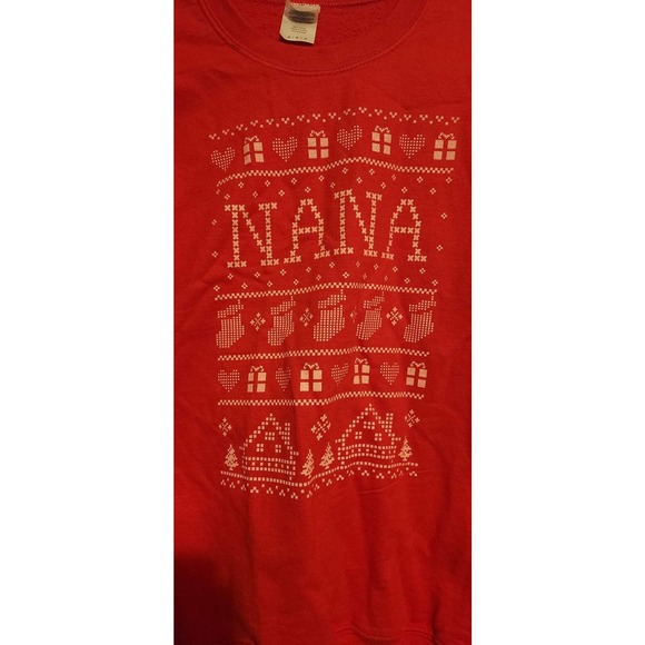 Sweatshirt set Nana & Papa red & green Christmas sweaters medium & large holiday - Picture 6 of 11